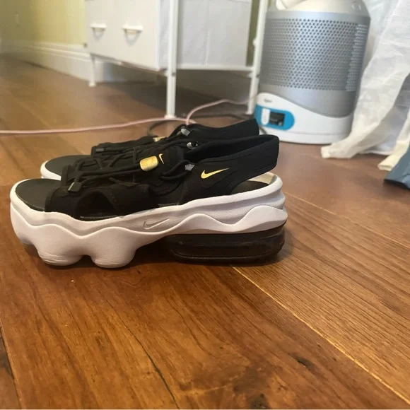 Nike Air Force Koko Black and White Sporty Sandals - Picture 7 of 8